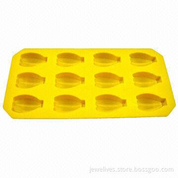 12-cavity banana-shaped silicone ice cube molds